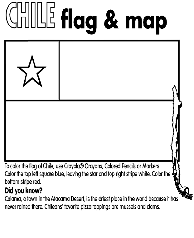 Chile Coloring Page